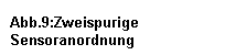 Textfeld: Abb.9:Zweispurige Sensoranordnung